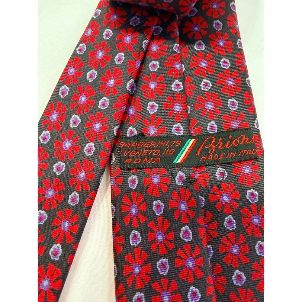 Vintage Brioni Roma Silk Tie 2.75